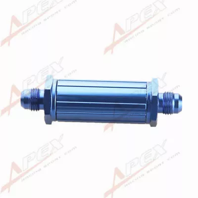 AN-6 AN6 6AN Blue Anodised Billet Magnetic Fuel Filter 150 Micron • $9.99