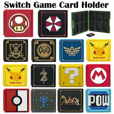 For Nintendo Switch / Switch Lite Game Card Case Holder Carry Cover Storage Box • $11.99