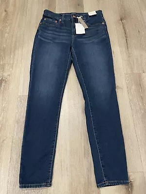 J.Crew High-Rise 9” Toothpick Skinny Ankle Stretch Jeans Size 29 Super Soft NWT • $39.97