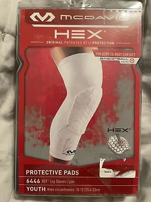 McDavid Hex Protective Sports Pad White  Size Youth Leg Sleeve. • $15.99