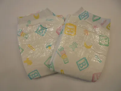 Bambinos Classico Medium Adult Baby Diaper With Plastic Backing 2PC • $9.99