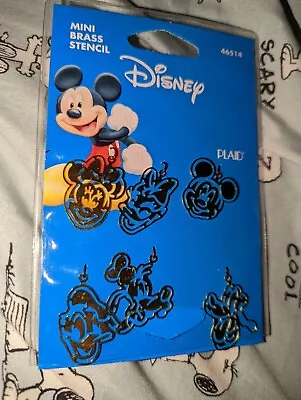 Plaid Disney Mickey Mouse Minnie Donald Duck Goofy Crafts Stencils • $6.75