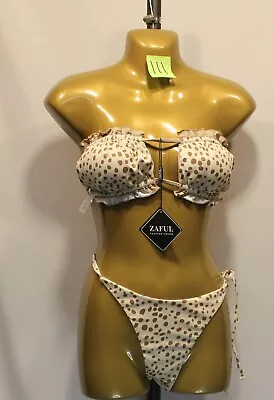 NWT ZAFUL 2 Piece String Bikini Size Us 8 Large • $9.99