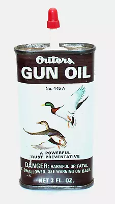 Vintage Outers Gun Oil 3 Oz. Oil Tin Can Mallards Ducks 445a • $18