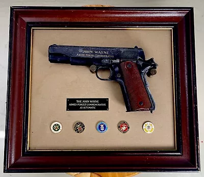 Franklin Mint John Wayne Armed Forces Commemorative Colt .45 Automatic Revolver • $239