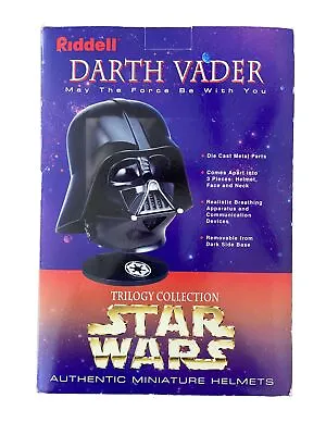 Darth Vader Mini Helmet Rare! | NIB Star Wars Trilogy Collection Riddell 1997 • £95.55