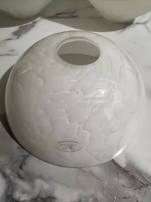Vianne Hand Blown Glass Shade - Opaque White Bowl • $22