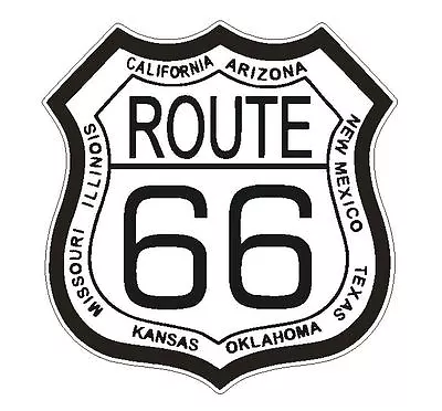 RT 66 Route 66 Sticker Decal MADE IN THE USA D2878 • $1.45