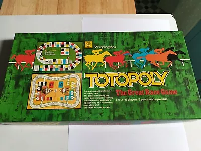 £10.92 • Buy Vintage Totopoly Board Game Waddingtons 1970s Family Game Horse Racing Gambling 