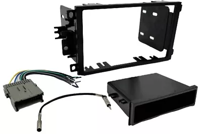 Single/Double ISO DIN Stereo Dash Kit Wire Harness Antenna Adapter Radio Install • $44.99