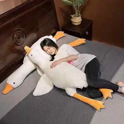 Giant White Goose Plushy Stuffed Animal Toy Sofa Cushion Gift Sleep Pillow 160cm • $42.99