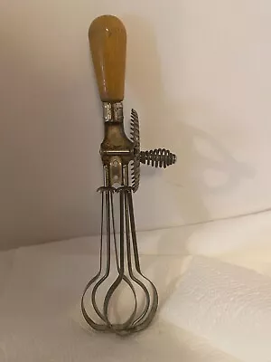 Antique A&J Hand Mixer/ Egg Beater 11  Long. Pat. Oct 9 1923  Made In USA • $4.99