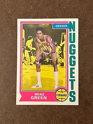 1974-75 Topps - #254 Mike Green (RC) Nuggets Near Mint-Mint NM-MT (Set Break) • $0.99