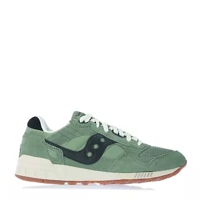 Men's Trainers Saucony Originals Shadow 5000 Vintage Lace Up Casual In Green • £64.99