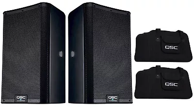 2x QSC K8.2 Active 8  2-way 2000W Portable DJ Powered Speaker + 2x K8 Tote Bags • $1499.98