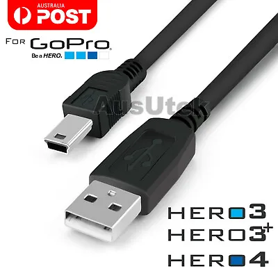 $5.49 • Buy Mini USB Sync Data Cable FOR GoPro Hero 4 3 3+ Transfer Charging Charger Go Pro
