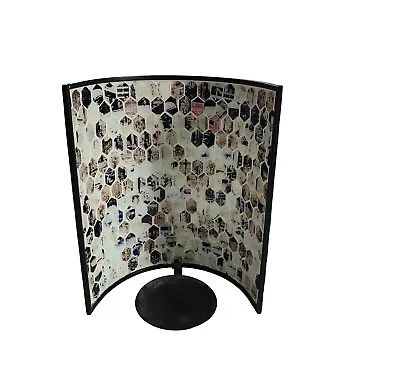 Half Round Mosaic Pillar Candle Sconce Holder 10 X8 X5.5  Wall Mount Or Tabletop • $12.14