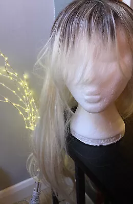 Women's Long Wig Blonde. Dark Roots • £6.99
