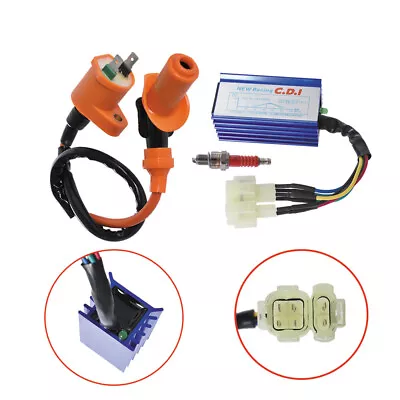 Racing Ignition Coil+Spark Plug+CDI Box For GY6 50cc-150cc Sctooer 4-Stroke USA • $10.73