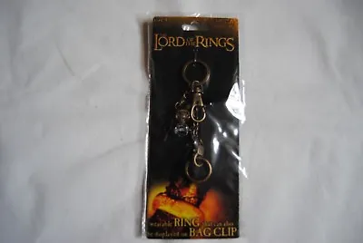 Lord Of The Rings Wearable Ring & Bag Clip Key Ring Chain New Official Movie  • £7.99