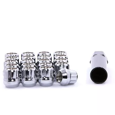 20 Lug Nuts Tuner Spline Acorn Open End 14x2 Chrome Fits Ford F150 Expedition • $22.64
