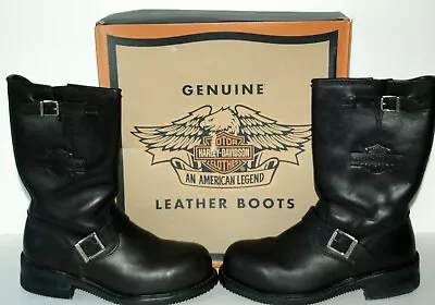 $149.99 • Buy Harley Davidson Leather 11  Engineer Steel Toe Boots Men's 7.5 (= To Women's 9)