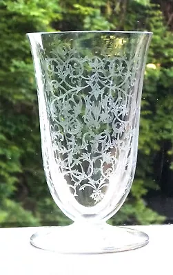 Vase IN Crystal Engraved Of Baccarat F2974 Carved   Erna   - Stamped • $306.99