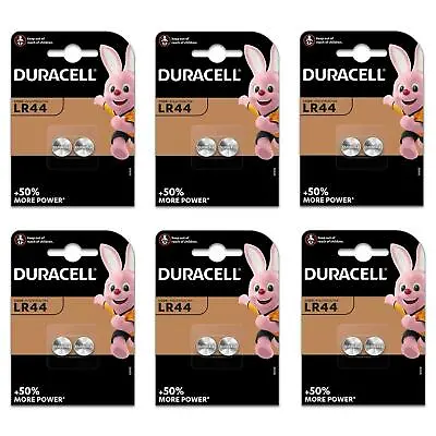  12 X Duracell LR44 1.5V Alkaline Button Cell Batteries LR 44 A76 AG13 357  • £7.49