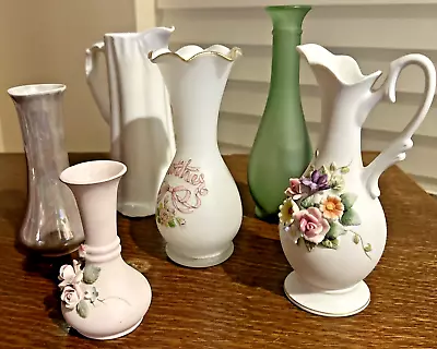 Lot Of (6 ) Vases Variety Lefton Kaldun & Bogle Unbranded • $12.50