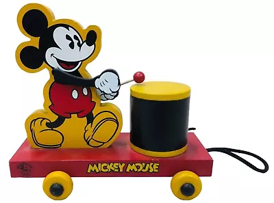 Fossil Disney Mickey Mouse Drum Watch Display Holder Wooden Toy Train  • $39.99