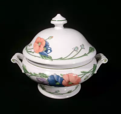 Villeroy & Boch Amapola Footed Soup Tureen And Lid Handles 6 Cups Displayed Only • $35