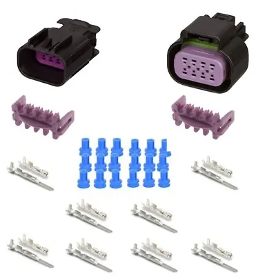 DELPHI GT 150 SERIES 8 CONDUCTOR CONNECTOR SET 18-16 GA. METRIPACK 8 Pin • $11.99