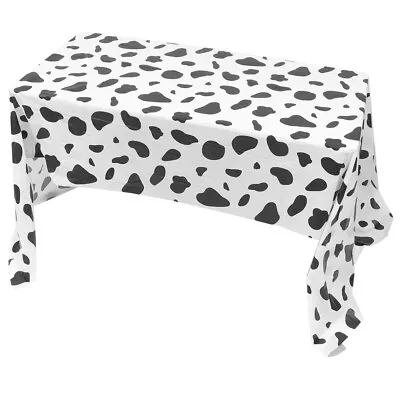  Milk Pattern Tablecloth Cow Print Runner Plastic Cloths Football • £13.97