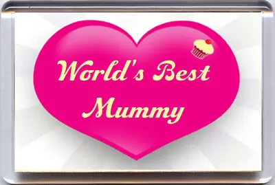 New WORLD'S BEST MUMMY Fridge Magnet - Unique Birthday Or Christmas Gift • £2.44