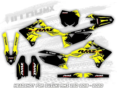 NitroMX Graphics Kit For SUZUKI RMZ 250 2019 2020 Motocross Decals Stickers MX • $252.89
