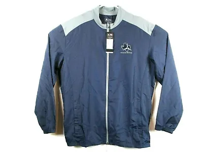 Adidas Mens Club Wind Jacket Sz L Navy Blue/Gray New With Tags • $40