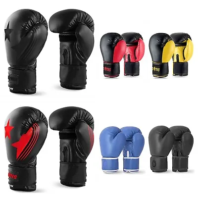 £12.99 • Buy BOXING MITTS Martial Arts Gloves Punch Bag Training Thai Kickboxing MMA Sparring