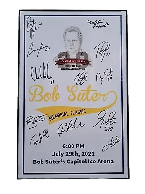 Miracle On Ice Bob Suter 1st Annual Memorial Classic Signed Framed 11 X 17  • $249.99