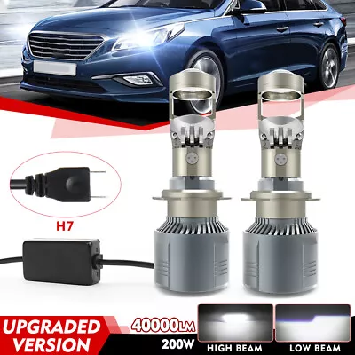 2x H7 Mini Bi-LED Projector Lens Car LED Headlight Bulbs Hi-Lo 200W LHD Retrofit • $48.36