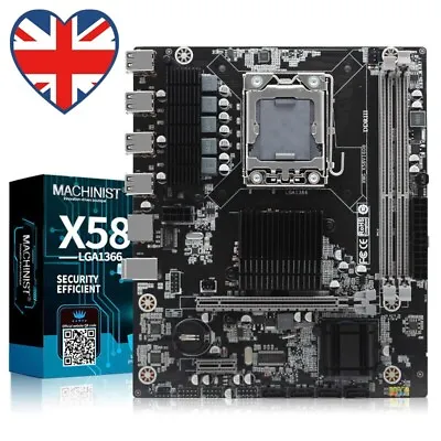 X58 PC Motherboard 32GB RAM LGA 1366 Gaming PC Mainboard 1600MHz Motherboard Kit • £39.99