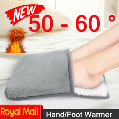 £9.89 • Buy USB Electric Heating Pad Feet Warm Slippers Winter Hand/Foot Warmer Washable UK
