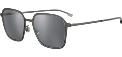 $39.99 • Buy Hugo Boss Matte Ruthenium Slim Metal Square Sunglasses B1223FS 0R80 T4