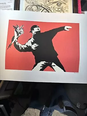 BANKSY: Hand-numbered Lithograph • $165