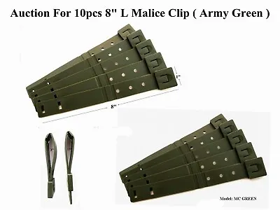 10 Tactical Tailor-Short 8  Army Green MALICE Clips For GERBER BUCK Knife Pouch • $14.90