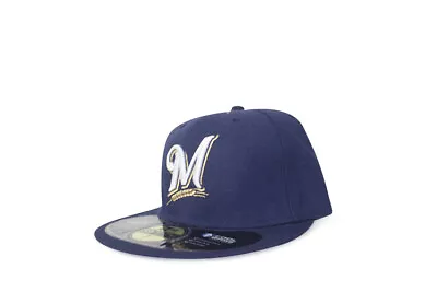 New Era Milwaukee Brewers MLB Alternate On Field Fitted Cap Black UV USA No Logo • $46.76