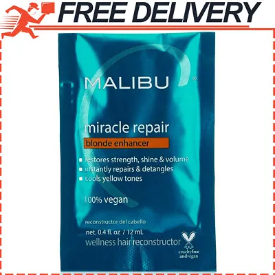 Malibu C Miracle Repair Hair Reconstructor Blonde Enhancer Hair Repair Treatment • $7.51