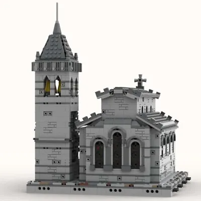 ZITIANYOUBUILD Medieval Church Modular Model 2085 With Interior Building Toys • $188.50