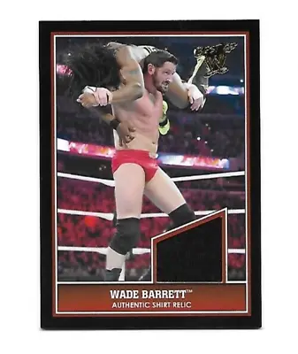 2013 Topps Best Of WWE Event WWE Wade Barrett Used Shirt Relic Card Black • $8.49