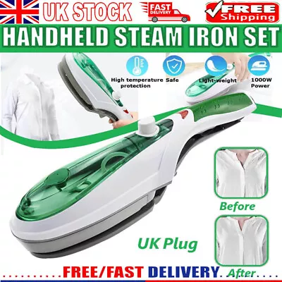 Hand Held Upright Clothes Garment Steamer Iron 1000W  Portable Travel  Fast Heat • £14.89