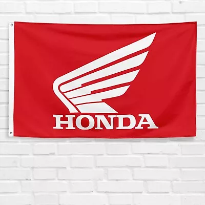 For Honda Motorcycle 3x5 Ft Flag HRC Racing Show Wall Decor Banner • $13.99